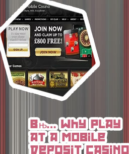 Mobile phone casino no deposit